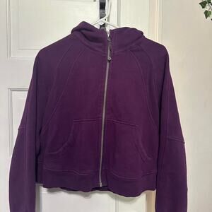 Lululemon dark purple scuba hoodie